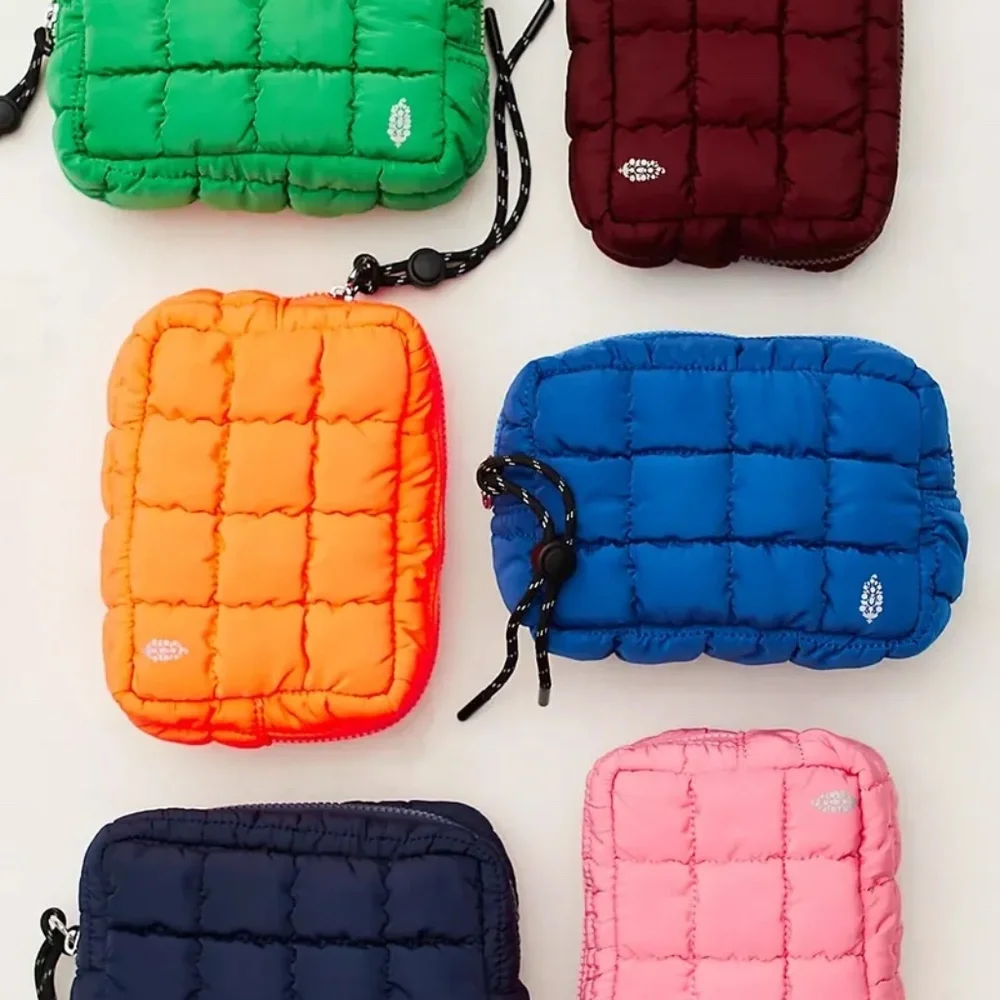FP Movement by Free People Quilted Mini Case Blueberry Blue NWT